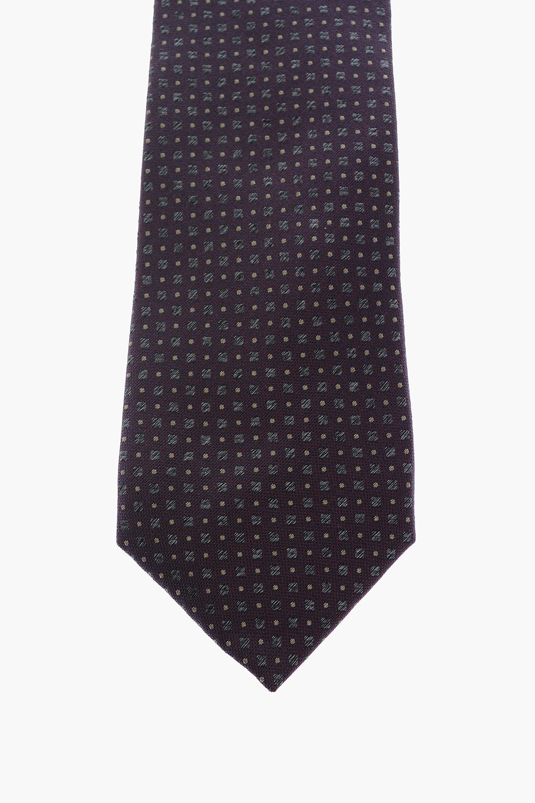 Corneliani checked and polka dots kipper tie men - Glamood Outlet