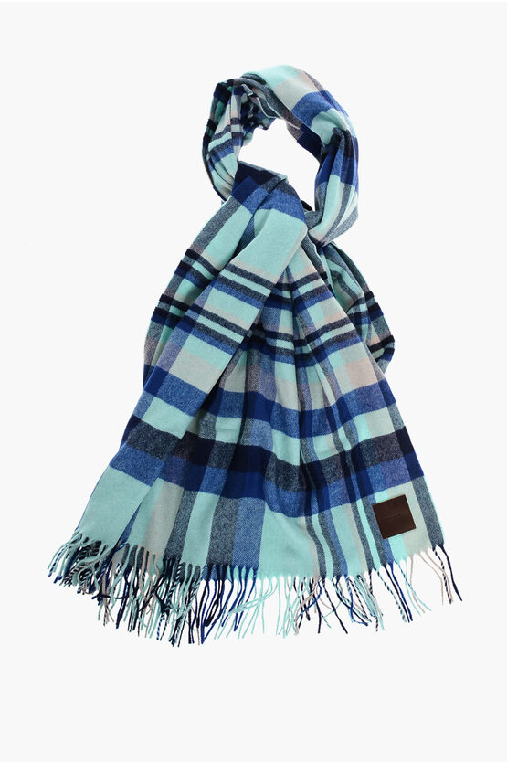 Checked Cashmere Sc… - image