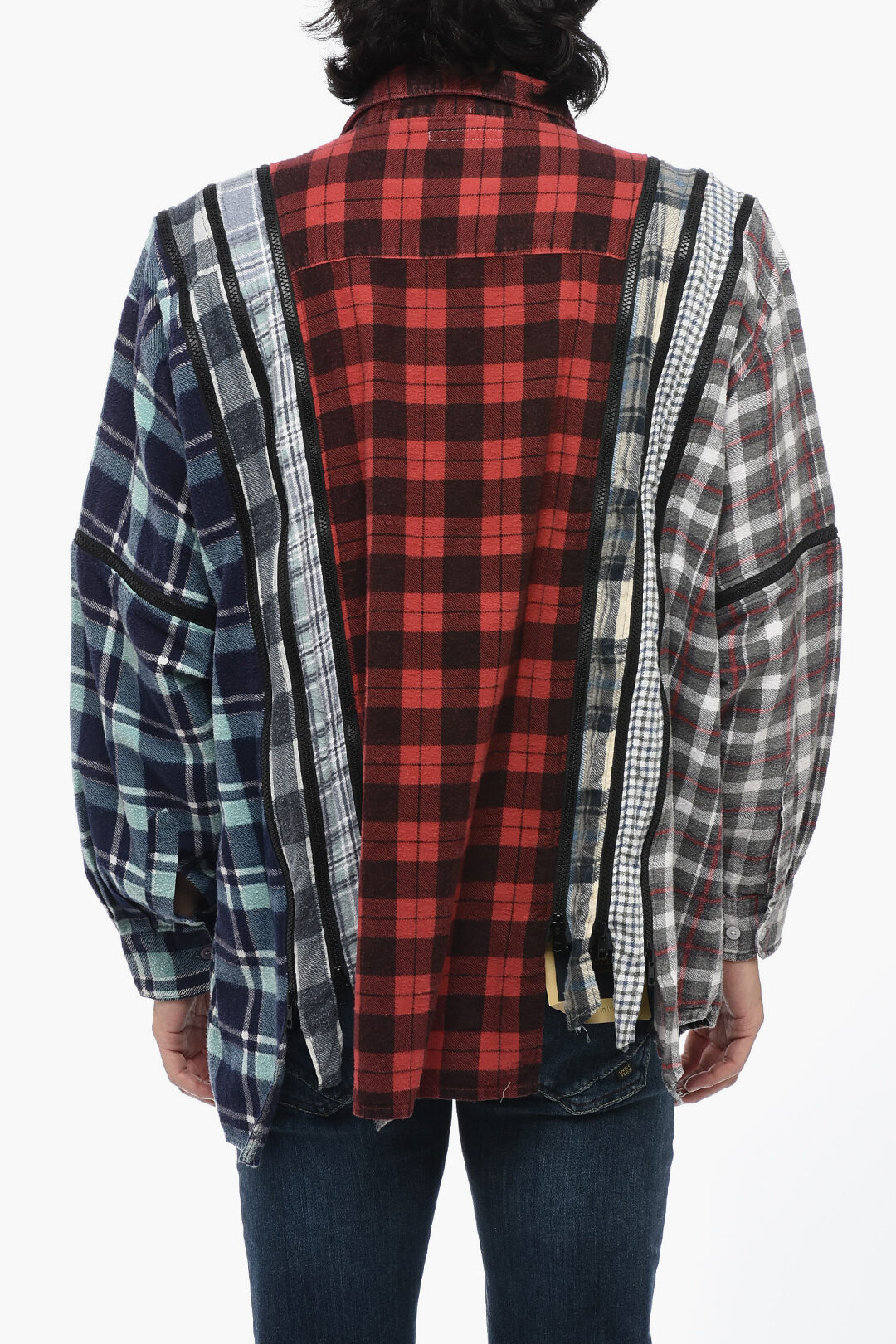 Needles Checked Caual Shirt with Multi Zip men - Glamood Outlet