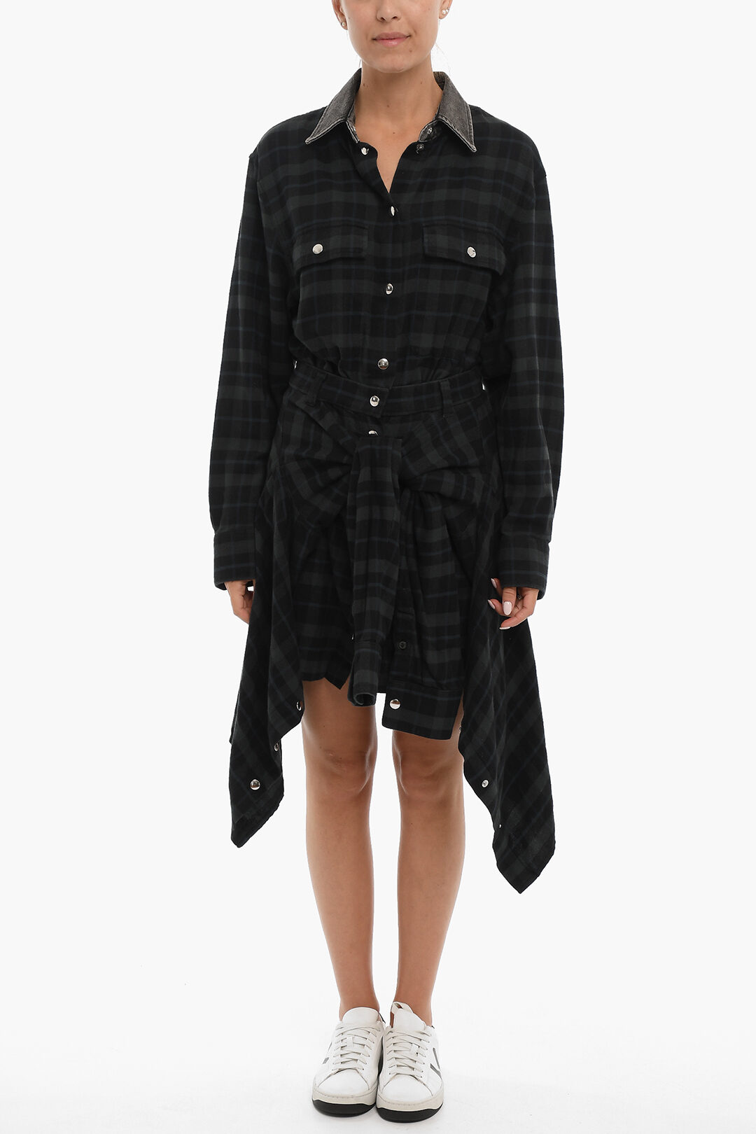 Checked Cotton-Flannel Shirt