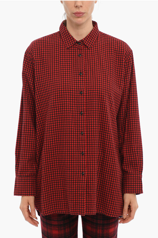 Woolrich Checked Flannel Shirt In Red