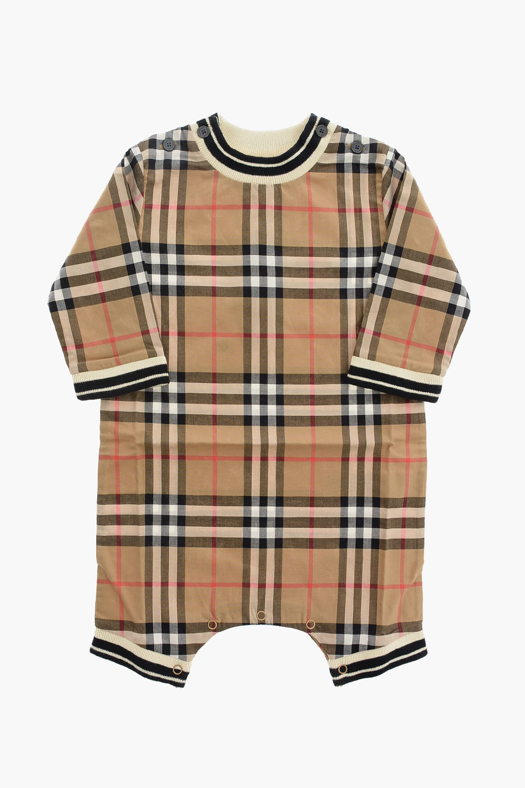 Burberry KIDS Checked MICHAEL romper suit boys - Glamood Outlet