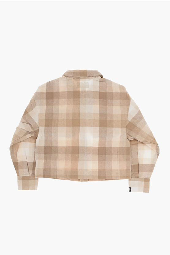 Checked Overshirt with Double Breast Pocket