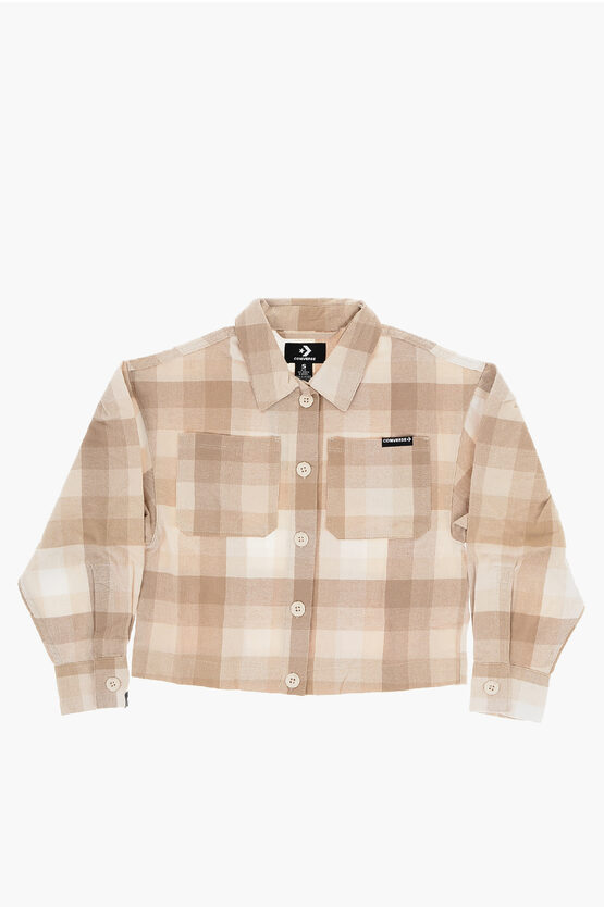 Checked Overshirt with Double Pockets