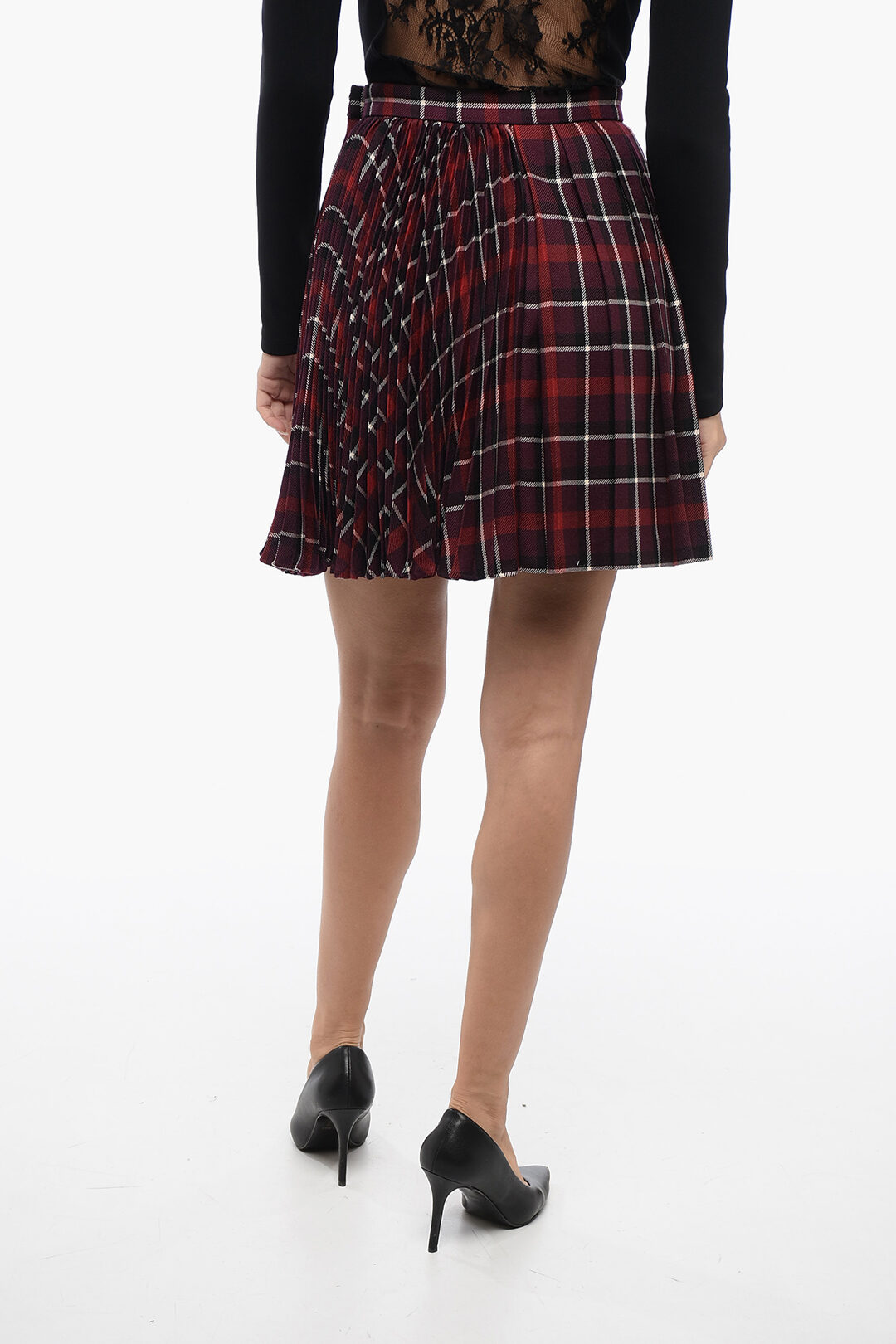 ミニスカート Dior check wool mini skirt Dior Checked Pleated Miniskirt women - Glamood Outlet