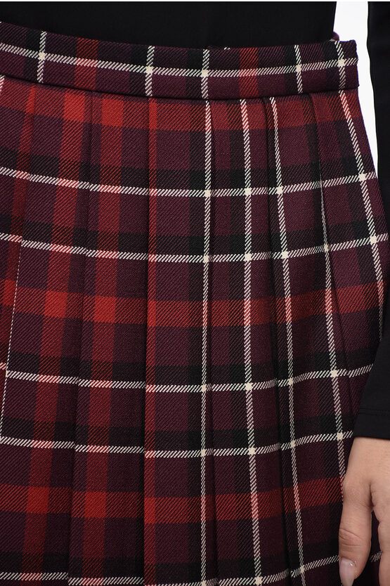 Dior Checked Pleated Miniskirt women - Glamood Outlet