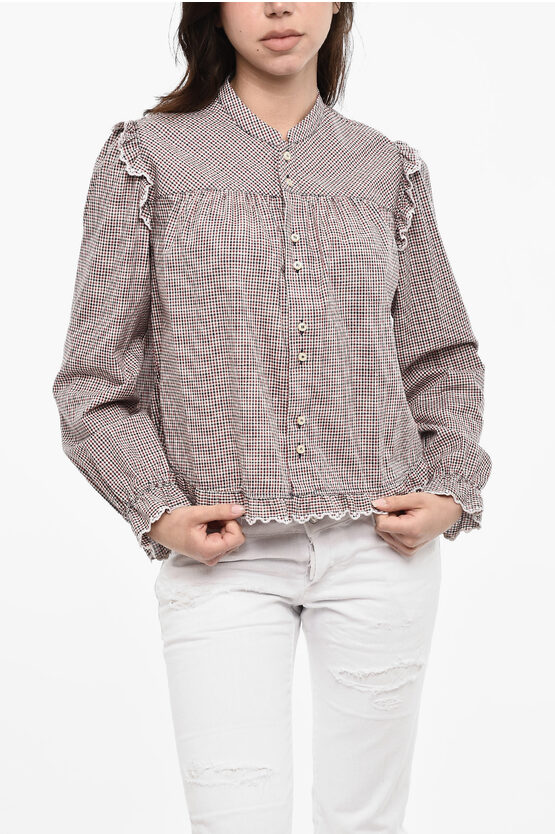 Dsquared2 Checked Shirt With Frill