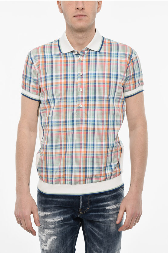 Dsquared2 Checked Shirt With Knitted Details