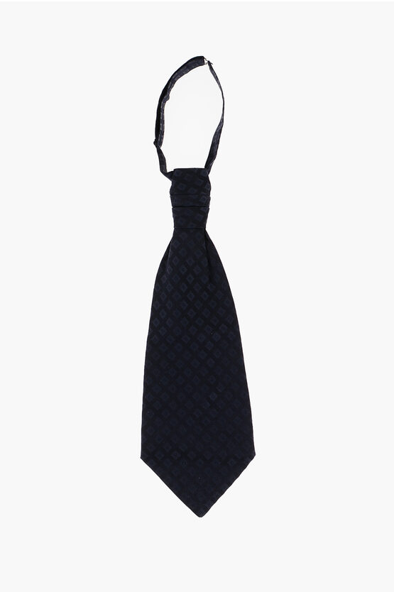 Corneliani Checked Silk Ascot Tie