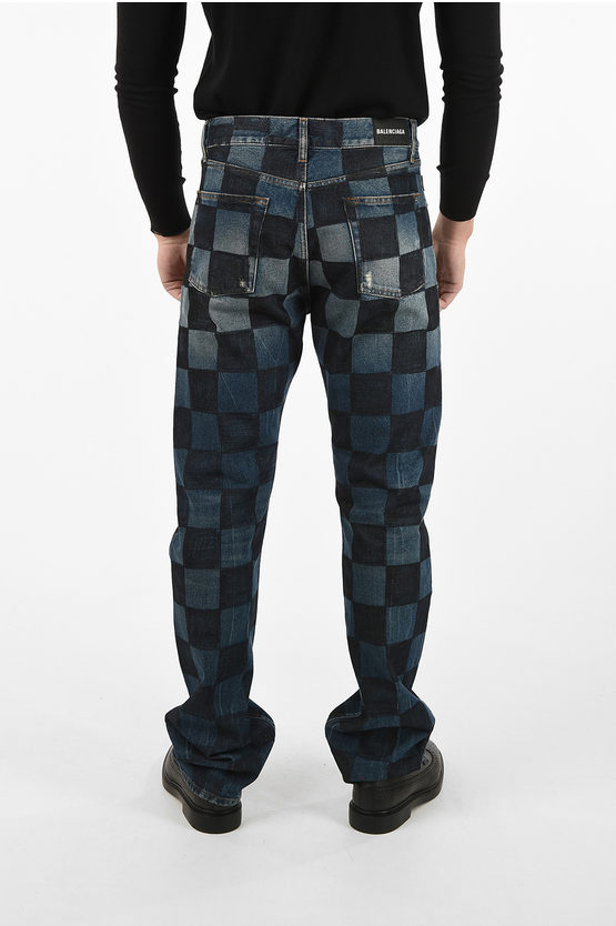 balenciaga checkered jeans