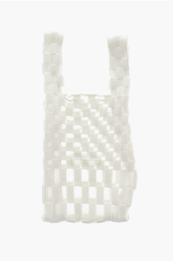 Shop Last Frame Checked Tote Bag With See-through Details