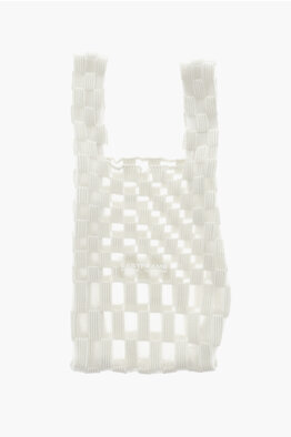 関税送料込【Off-White】BURROW トートバッグ Marble Effect Off-White Marble Effect Leather Burrow Tote Bag | ShopSimon