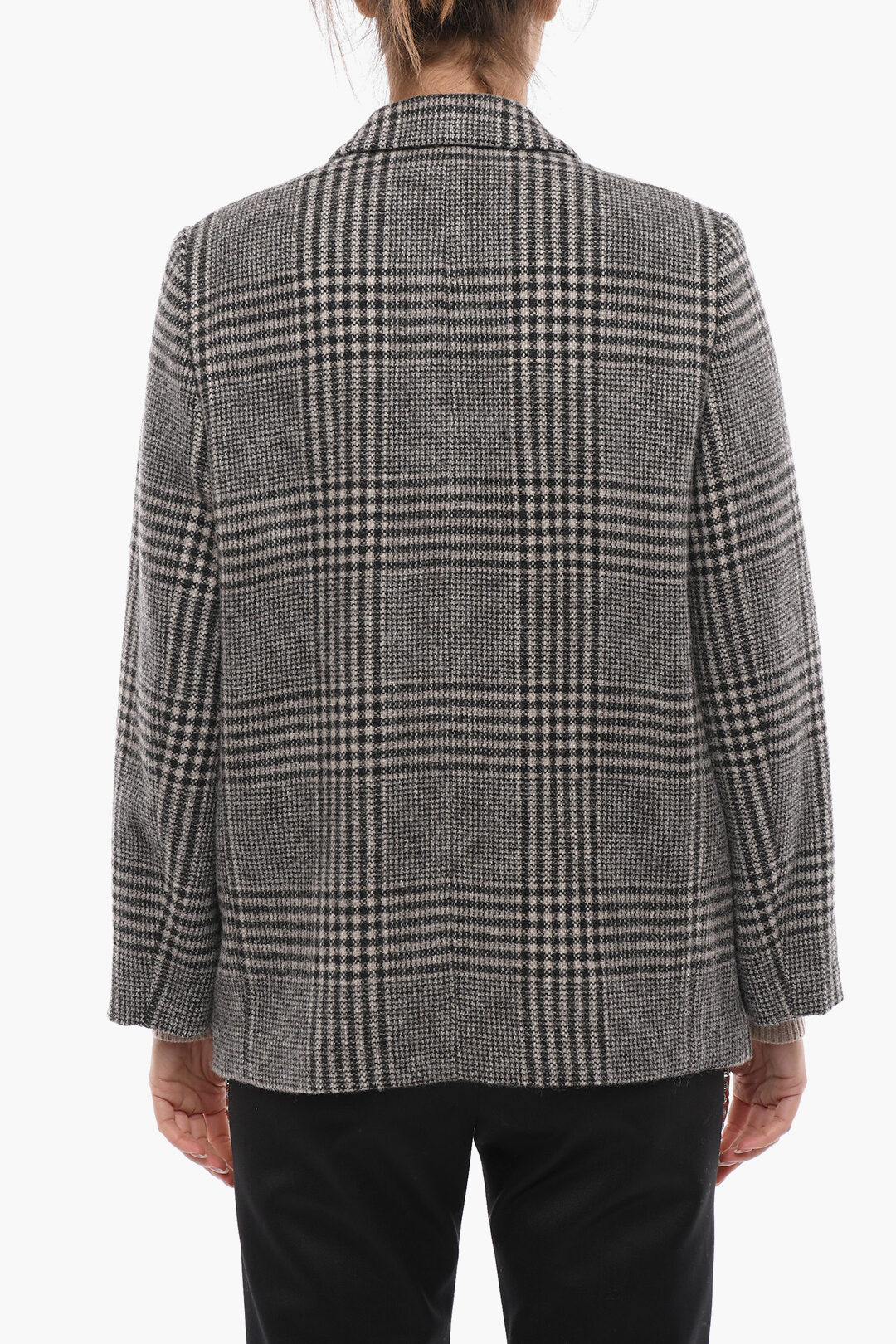 Isabel Marant Checkered Double Breasted Wool Blazer women Glamood Outlet