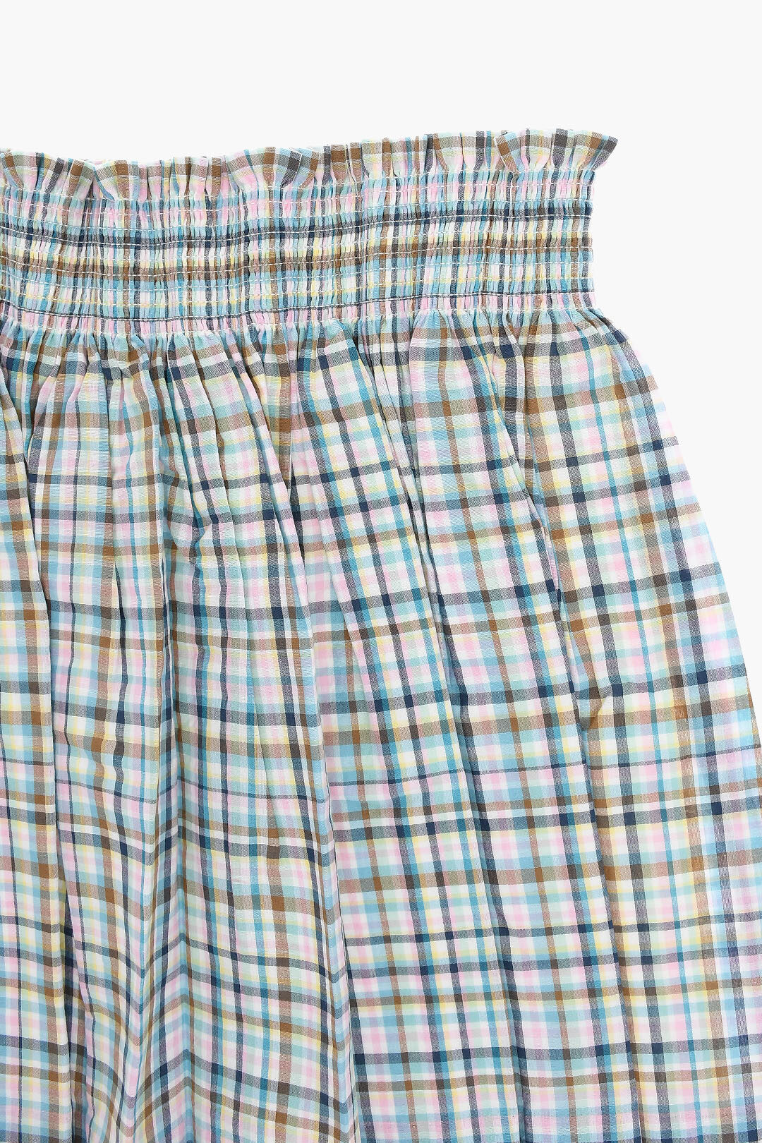 Bonpoint Checkered NOUMEA Flared Long Skirt girls - Glamood Outlet