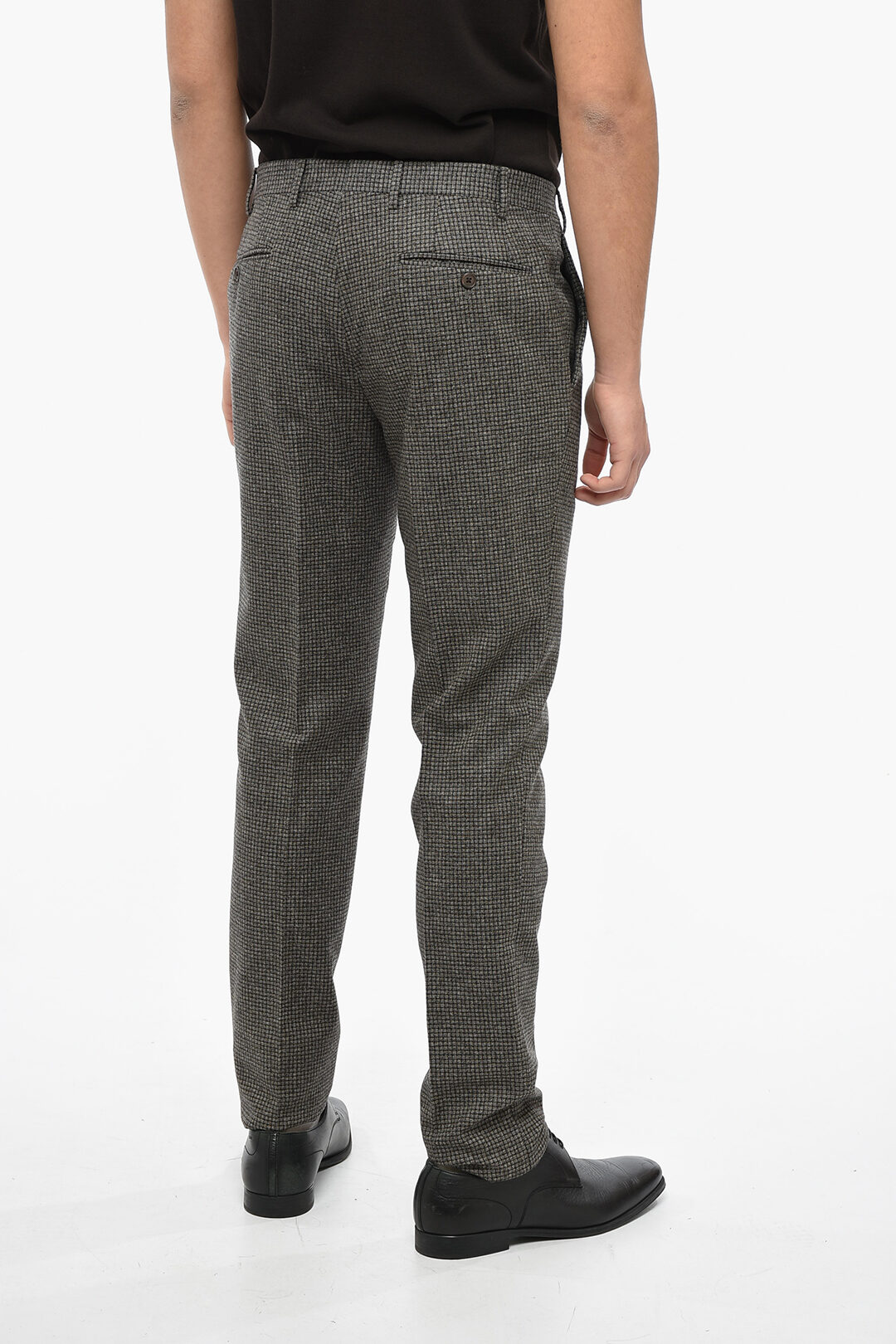 Checkered RESORT Virgin Wool Pants