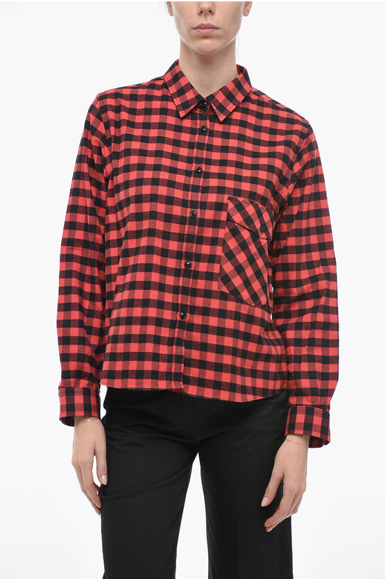 Woolrich Checkered Urban Flannel Shirt In Red