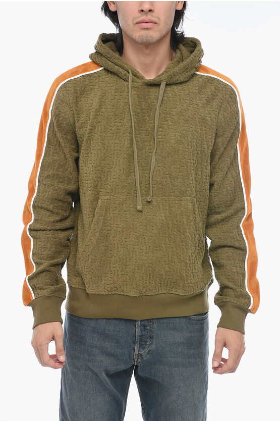 Shop Diesel Chenille Contrasting Band S-ginbero Hoodie