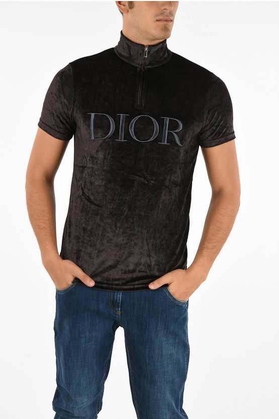 dior zip t shirt