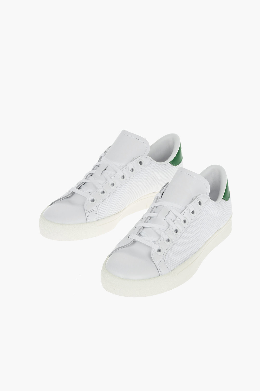 Adidas Chevron Fabric ROD LAVER VIN Low-Top Sneakers Leather Details unisex men women - Glamood Outlet