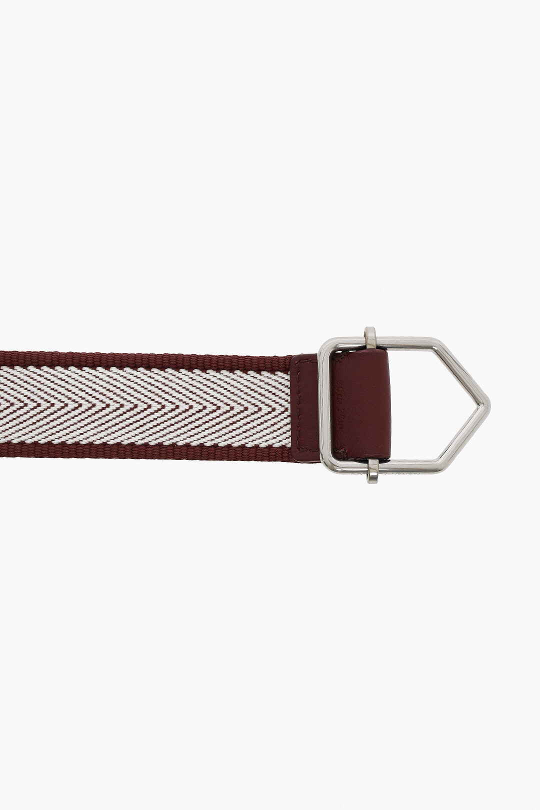 【BOTTEGA VENETA】l Chevron バックルベルト Bottega Veneta Chevron-textile Belt with Silver-toned