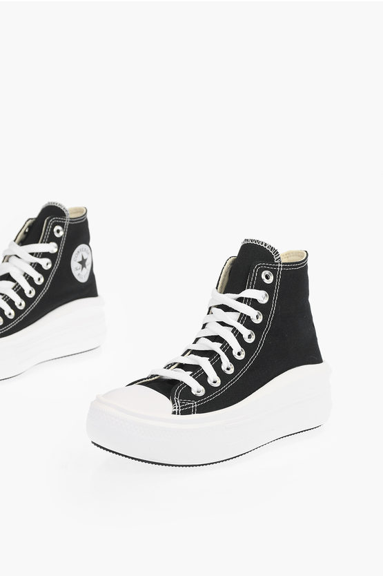 Shop Converse Chuck Taylor All Star 4cm Fabric Move High Top Sneakers With