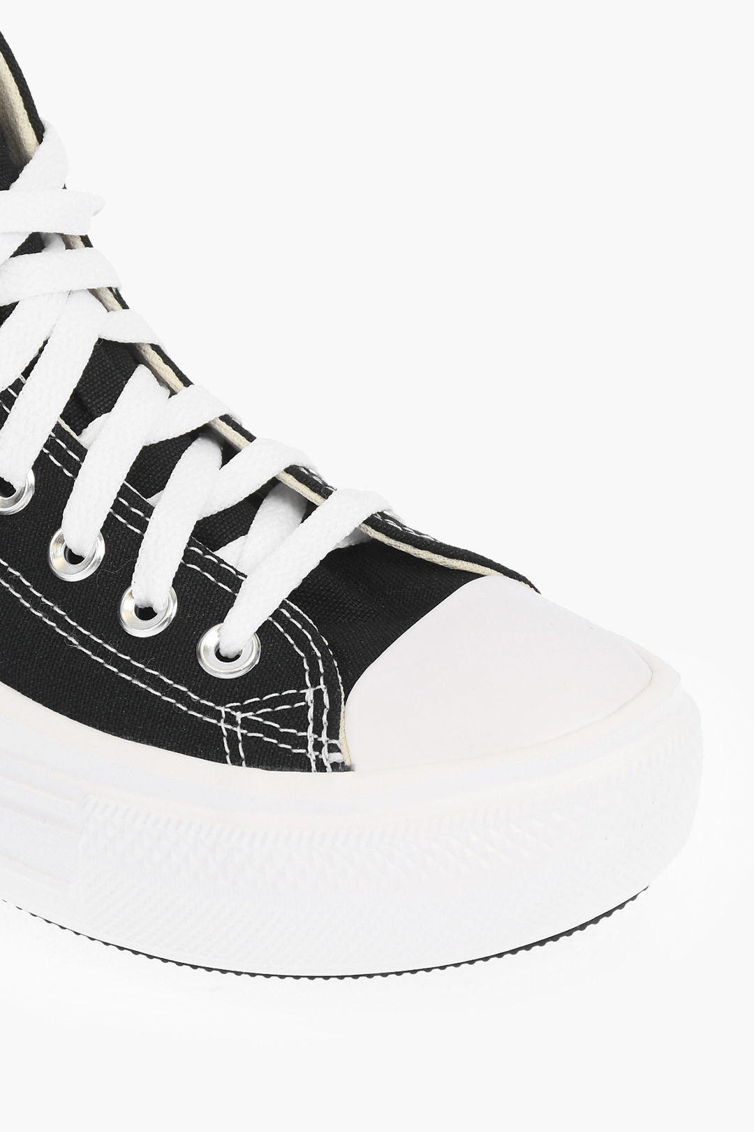 Converse CHUCK TAYLOR ALL STAR 4cm fabric MOVE top with platform women - Glamood