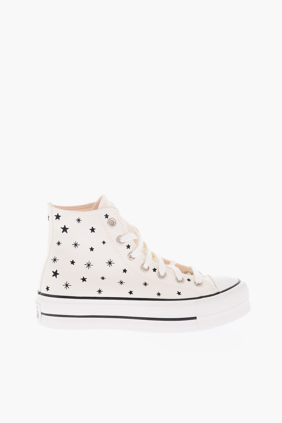 Converse CHUCK TAYLOR ALL STAR All Over Stars Embroidered Cotton LIFT  High-Top Sneakers women - Glamood Outlet