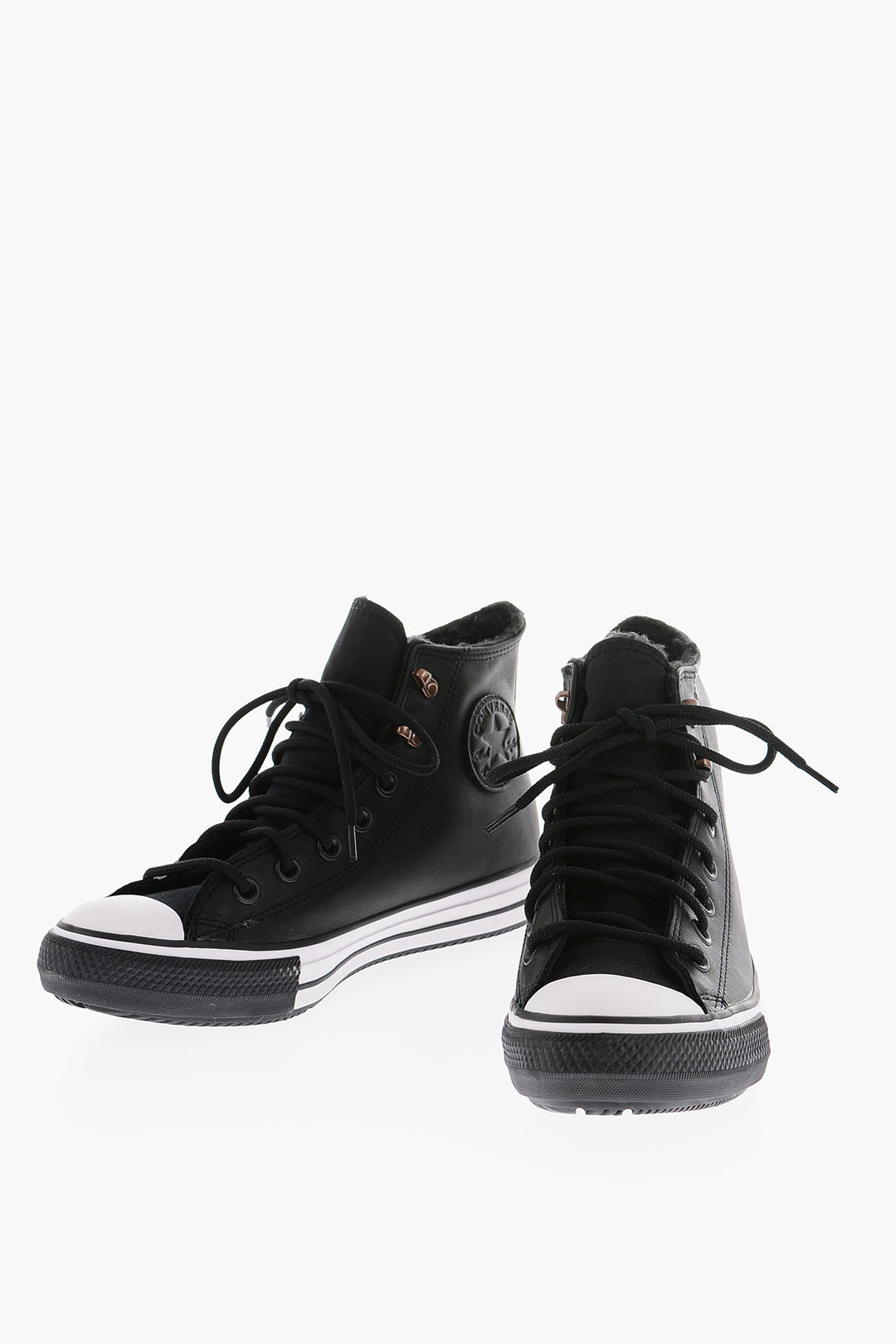 Converse CHUCK TAYLOR ALL STAR Faux Fur Intter High-Top Sneakers with Intarsio Logo men - Glamood