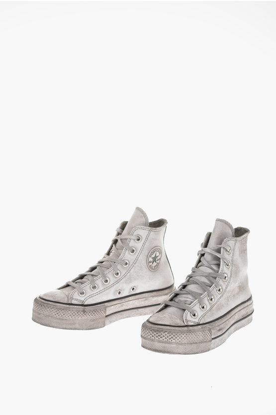 CHUCK TAYLOR ALL STAR leather Vintage Effect High top Sneakers