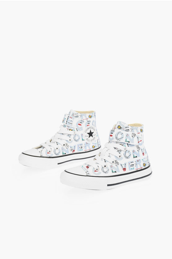 Converse Chuck Taylor All Star Printed High Top Trainers In Multi