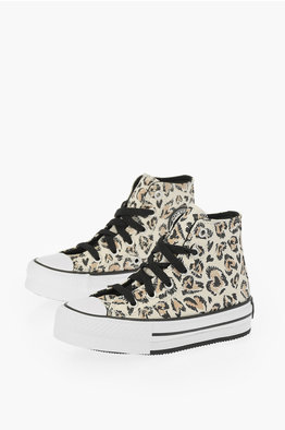 Animal print clearance converse kids