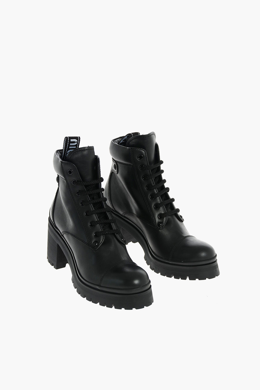 Lace Up Heeled Hiker Boots | boohoo