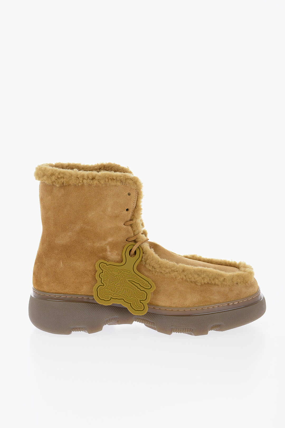 Chunky Sole Shearling Boots