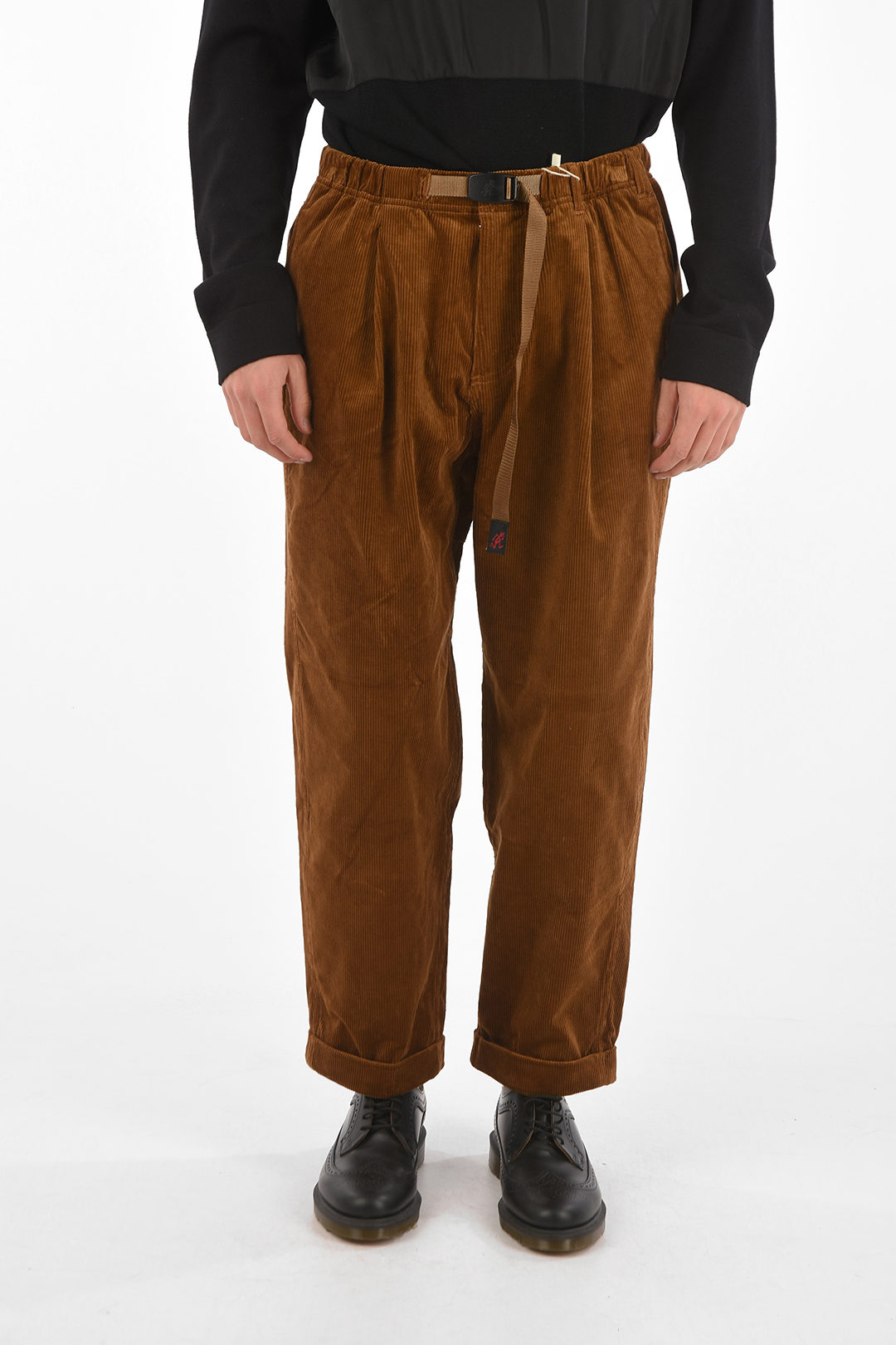 Gramicci clamp waist tapared fit corduroy pants men - Glamood Outlet