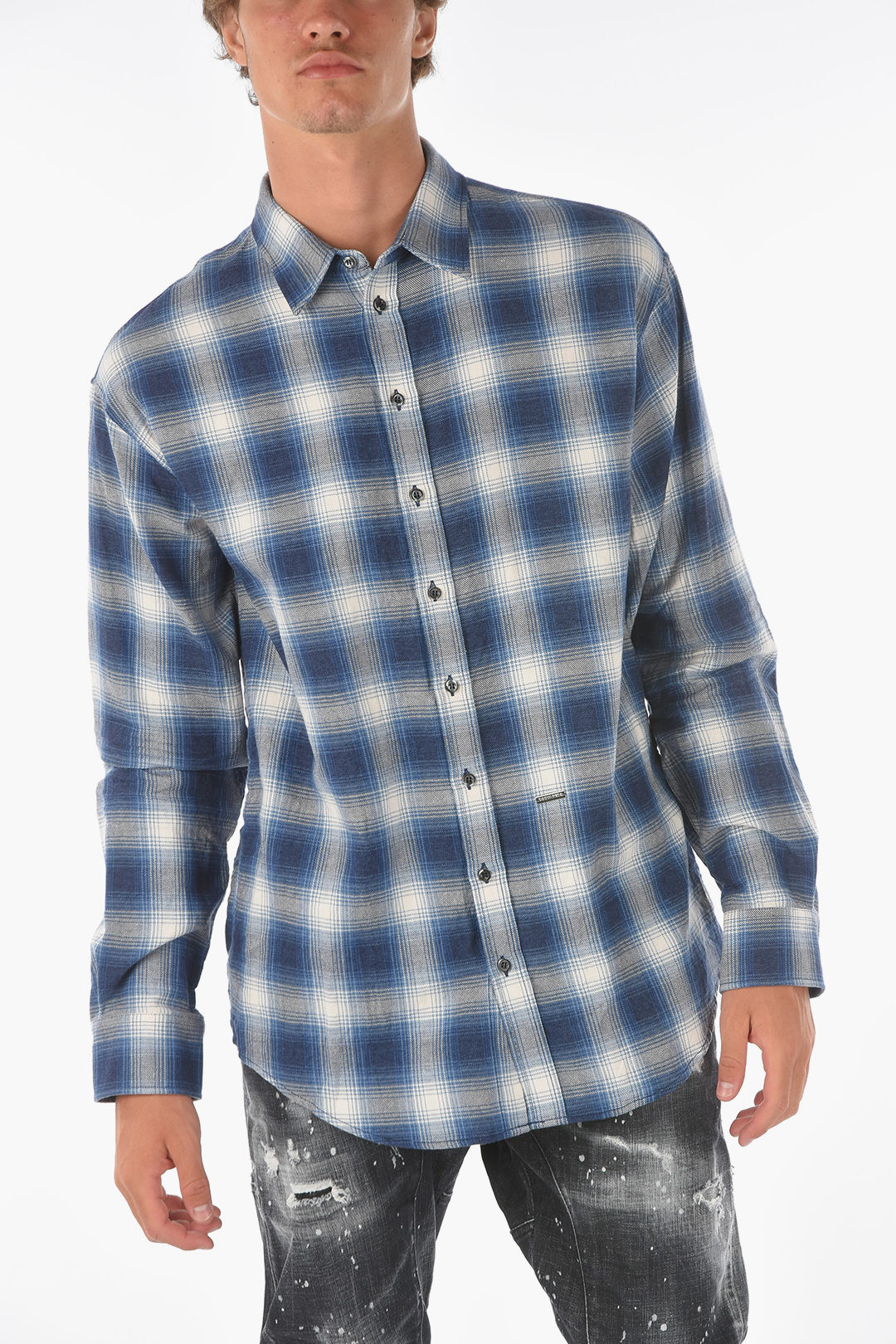 Fendi Monogram Patterned LOCK Silk Shirt men - Glamood Outlet