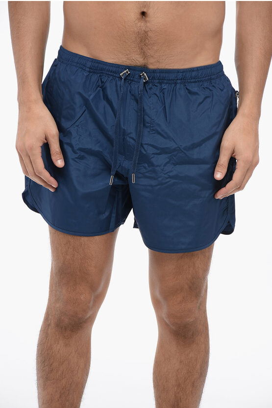NEIL BARRETT スイムショツ Neil Barrett Classic Swim Shorts In Blue | ModeSens