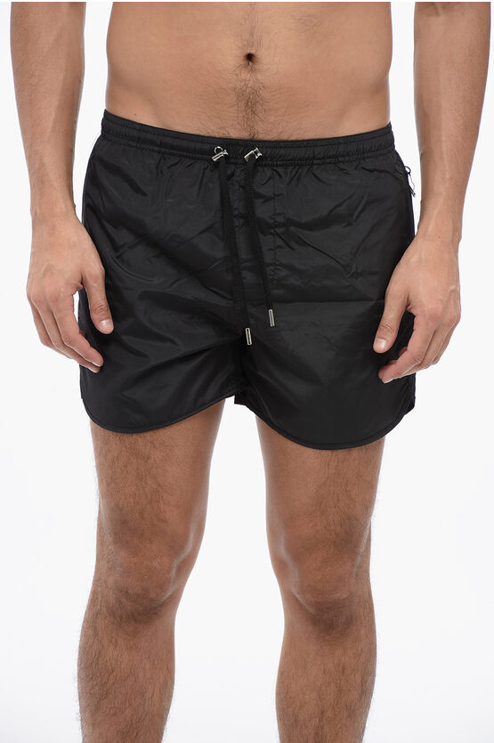 Shop Neil Barrett Classic Swim Shorts