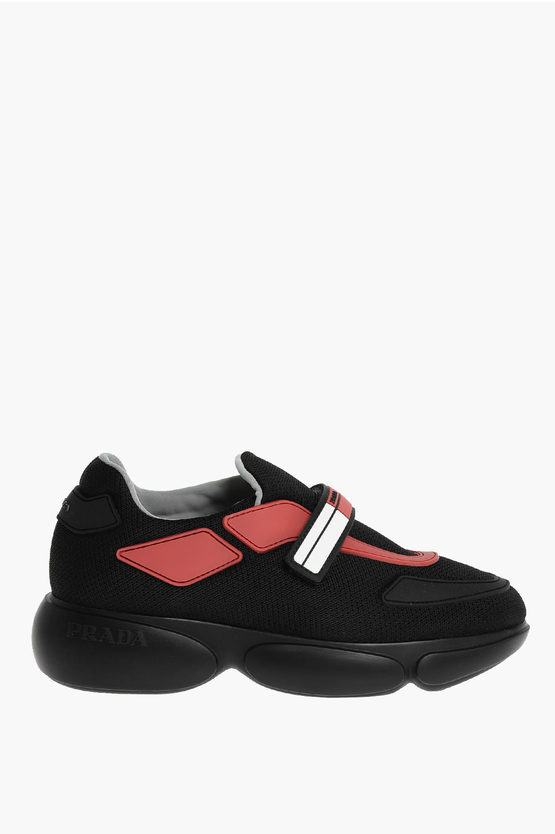 Prada CLOUDBUST Sneakers with Rubber Details and Velcro Closure women