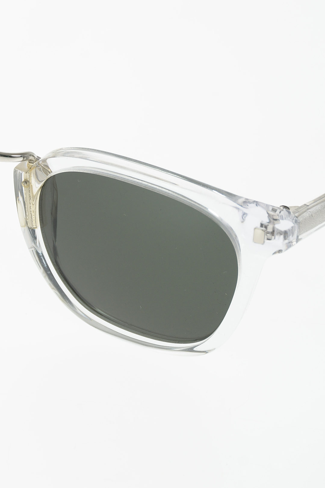 Hustler Clear Black Polarized Round Sunglasses