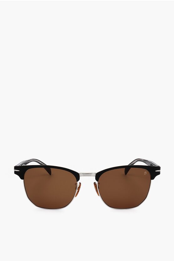 David Beckham Clubmaster Sunglasses With Orange Lenses