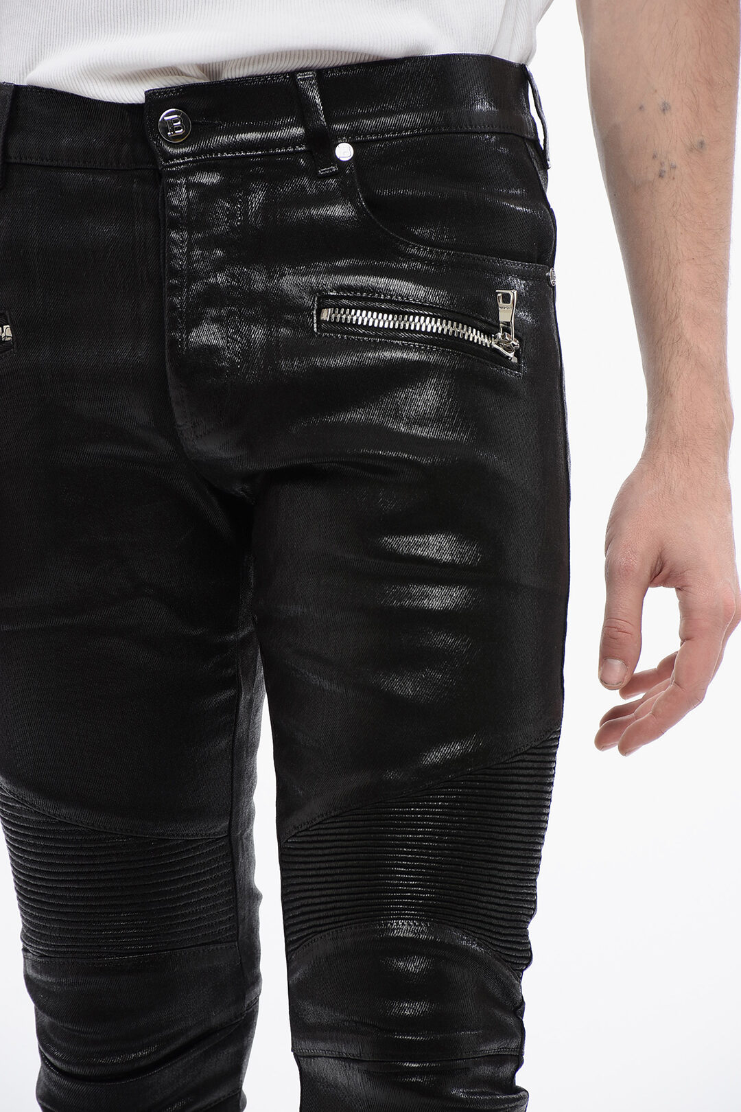 【関税＆送料込み】Balmain Cotton Flare Jeans Balmain Blue Flared Jeans Balmain