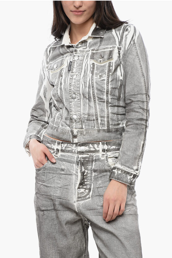 Dsquared2 Distressed Denim Jacket