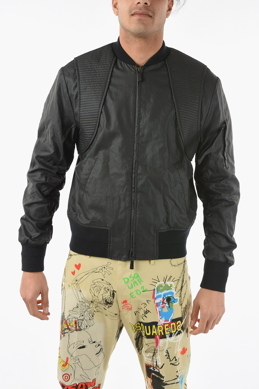 Marcelo burlon 2025 leather jacket