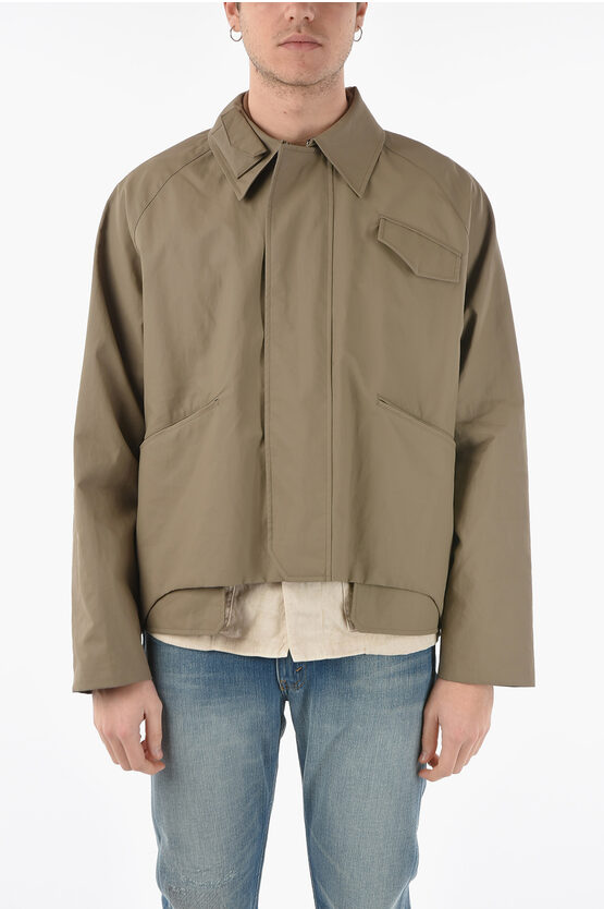 Shop Fendi Coated Linen Jacket