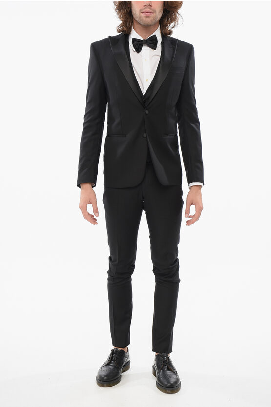 Corneliani Code 3 Piece Suit With Peak Lapel