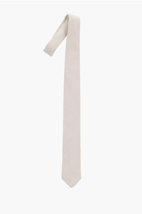 Corneliani Code Solid Color Silk Tie