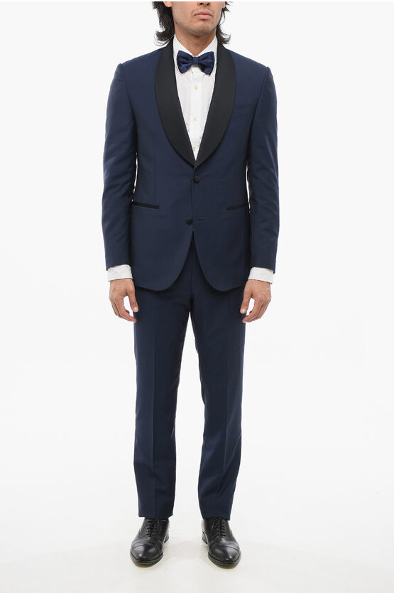 Corneliani Code Virgin Wool 3 Piece Suit With Shawl Lapel