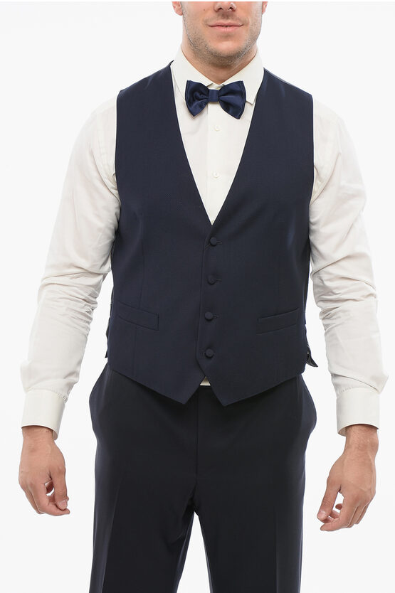 Corneliani Code Wool 4 Buttons Vest