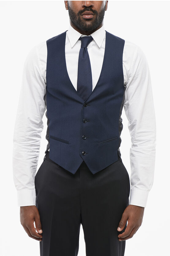 Corneliani Code Wool 4 Buttons Vest