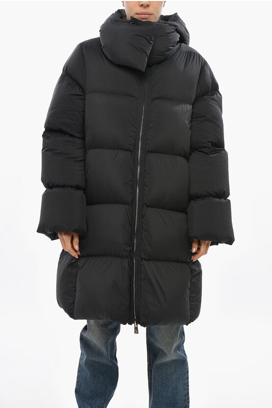 Bacon Collar-shaped Hood Storm Down Jacket